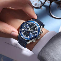 Reloj De Cuarzo Moda QINGXIYA Para Hombre Con Correa De Silicona Resistente Al Agua Calendario Cronógrafo Deportivo Relogio Masculino - details 6