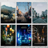 Póster De Arte Moderno Tokyo Seoul En Lienzo Decoración Para Sala De Estar Regalo Para Amigos Imagen De Paisaje Turístico - details 1