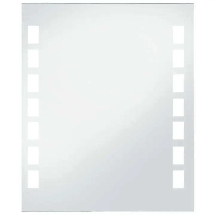 vidaXL Espejo de Pared de Baño con LED Accesorio de Maquillaje Tocador Dimensiones 50 x 60 cm, 60 x 80 cm, 60 x 100 cm - 1