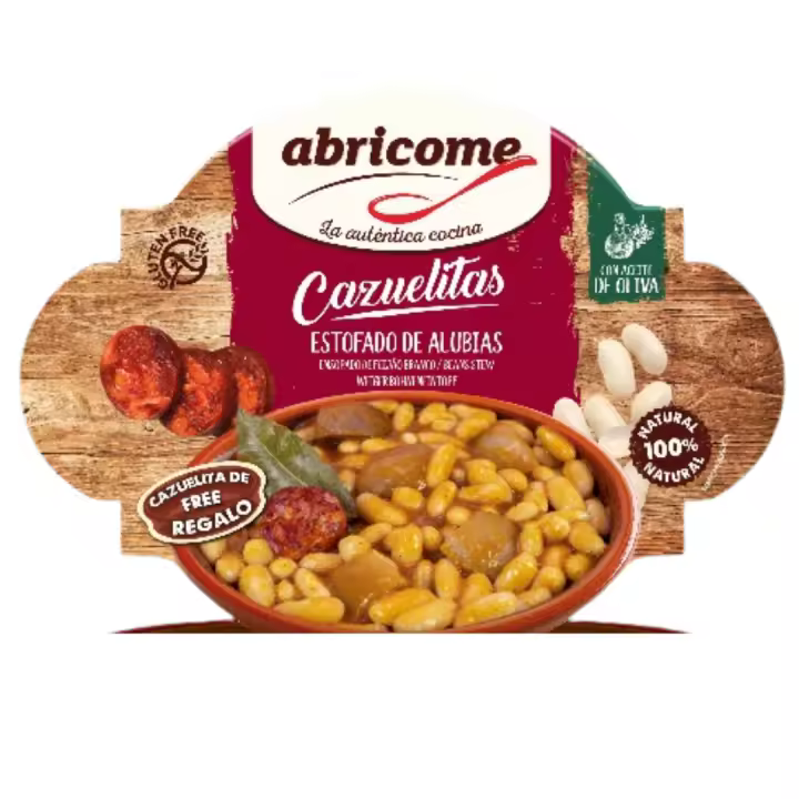 Cazuela de Alubias Estofadas Abricome 380g - Guiso de Alubias Delicioso para Comer - 1