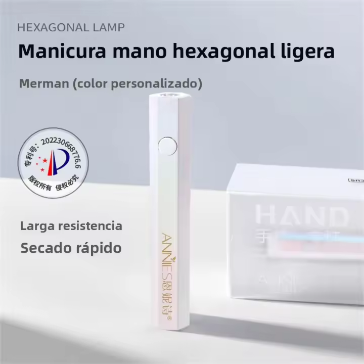 Lámpara Portátil Para Uñas USB LED UV Para Secado Rápido De Uñas Hexagonal Mini Linterna Secadora De Uñas Para El Hogar Herramientas De Fototerapia - 1