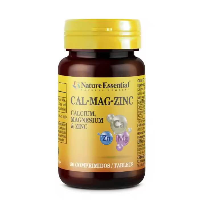 NATURE ESSENTIAL CALCIO MAGNESIO ZINC 50 COMP - 1
