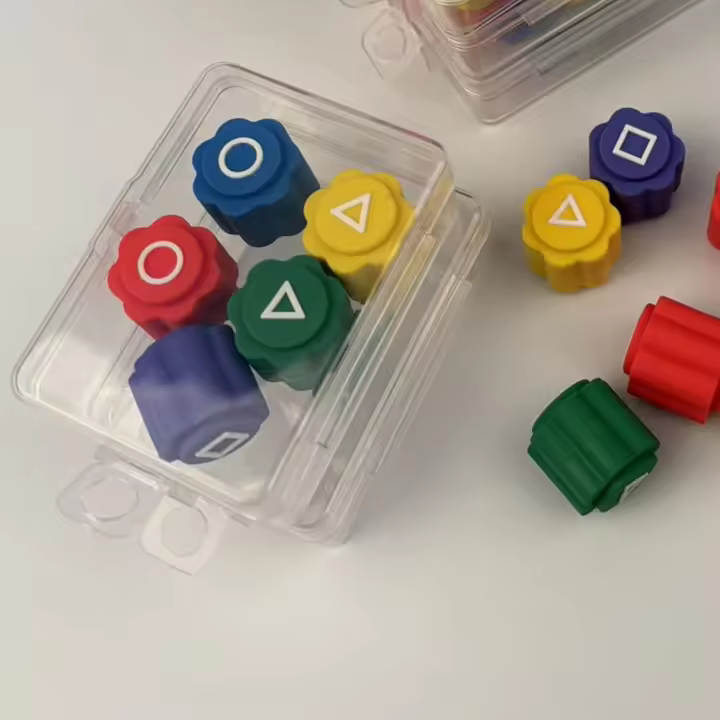 C.A - Juego de Calamar – Juego de habilidad tradicional con piedras de colores para niños y adultos - 1