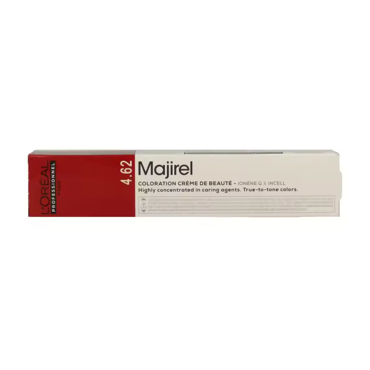 L’oréal majirouge carmilane dm5 c4.62 – rojo caoba irisado profundo 50 ml, coloración permanente en tonos rojos para conseguir colores intensos uniformes y de larga duración. - 1