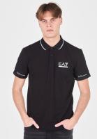 Polo Emporio Armani EA7 3DPF19 PJ04Z 1200 black - details 4