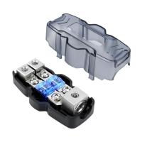 Bloque De Distribución Fusible 1 En 2 Salidas 2x 4/8 60A 80A 100A Portátil Accesorios Para Coches RVs Yate Barco Material Plástico - details 1