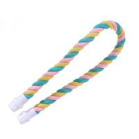 Juguete Para Pájaros Colgante De Algodón Y Correa Colorido Percha Para Masticar Juguete De Cazuela De Aves Juguete De Escalada Para Pájaros - details 15