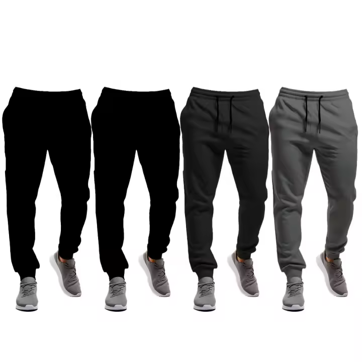 PACK DE 4 Pantalones largos felpa para invierno en 3 colores surtidos comodidad, calor, durabilidad para hombre o mujer - 1