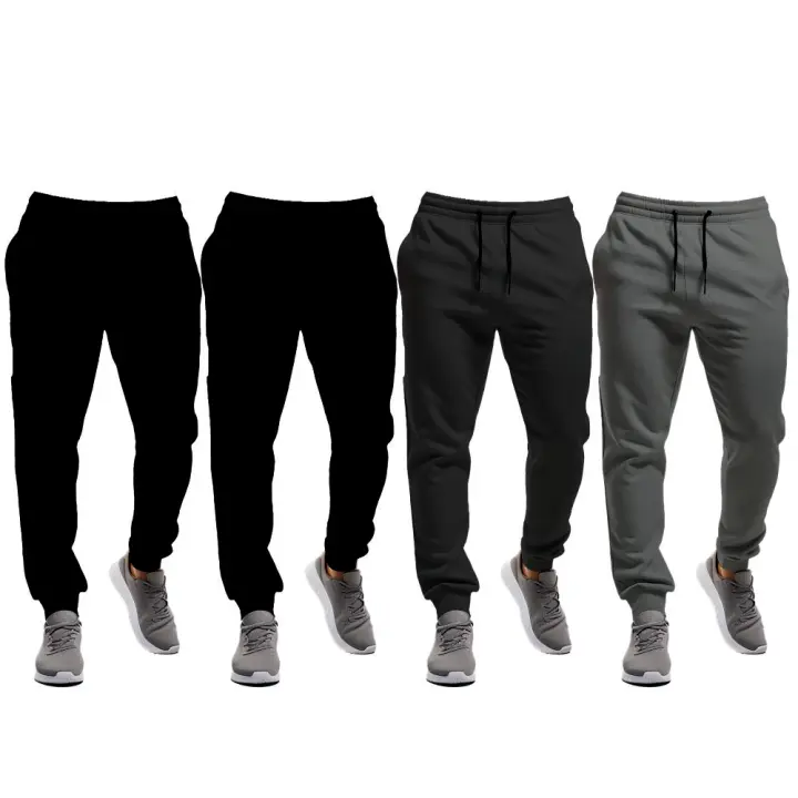 PACK DE 4 Pantalones largos felpa para invierno en 3 colores surtidos comodidad, calor, durabilidad para hombre o mujer - 1