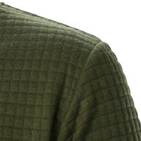 Chaqueta De Manga Larga Para Hombre Con Cuello Erguido Y Cremallera Estilo Casual Chaqueta De Patoche Con Patrón Cuadriculado - details 34