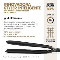 ghd platinum+ negra - Plancha de pelo profesional inteligente, menos rotura del cabello, más brillo y protección del color, tecnología Ultra-zone, temperatura óptima de peinado 185ºC homogénea - details 3