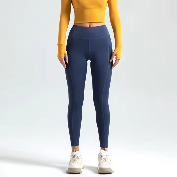 MOV-Pantalones deportivos y de fitness, pantalones color melalgodón, Mallas elásticaspara Correr, Elevación de cadera, High Belt, control del medio ambiente, pantalones de yoga - 1