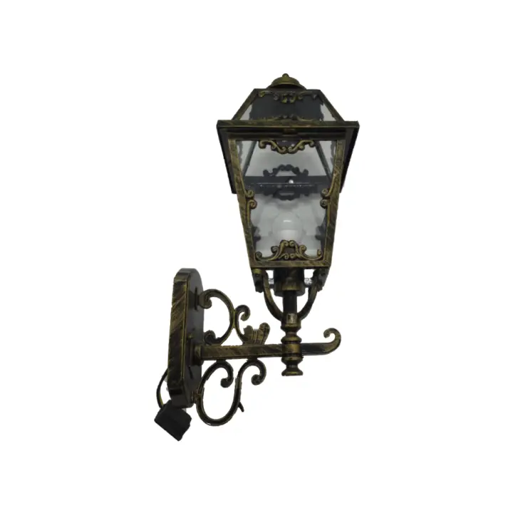 LED7-Aplique Exterior Decorativo Preto y Dorado - Aplique de Pared, Alta Eficiencia, Iluminación, Luz Interior, Luz Exterior, Luz Fría, Decoración, Ofertas de iluminación Herramientas, Tecnología de Iluminación, Electrónica, Electricidad, foco" - 1