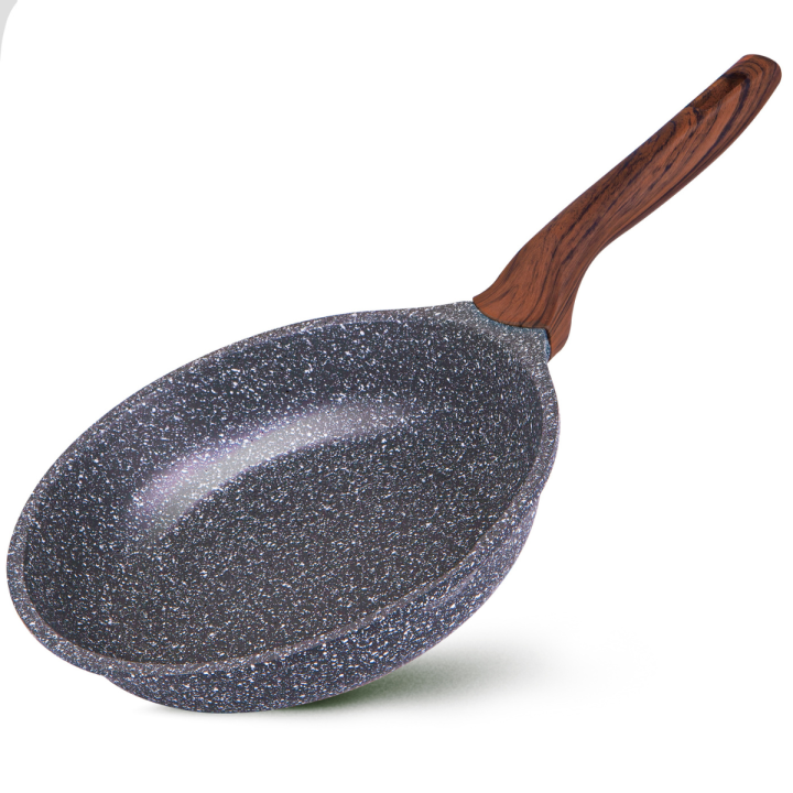 LA MOUSTACHE Sartén AMALFI de Aluminio Fundido con Revestimiento de Titanio Antiadherente, Todo Tipo de Cocinas, Sin PFOA
