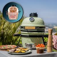 Cecotec 3248 Dragonfire 3200 Kamado Barbacoa de carbón cerámica 32 cm diámetro con resistencia hasta 1000º soporte de hierro fundido y control de flujo de aire. - details 3