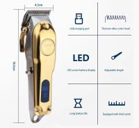 Hiena HYN-202 Recortadora De Pelo Profesional Con Corte De T-Blade Para Hombres Kit De Corte De Pelo Inalámbrico Recargable Con Pantalla LED Ajuste De Longitud Eléctrico - details 2