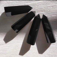 Torre De Obsidiana Natural 1pc Pulida Para Balancin De Círculos Y Hechicería Decoración De Hogar Para Equilibrio De Chakras Y Reiki - details 10