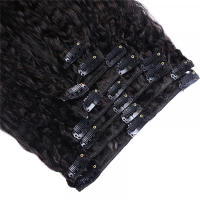 Extensiones De Cabello Humano Clip in Remy Textura Recta Pelo Brazileño 8 Piezas Pack Para Mujeres Negras Tejido Completo - details 8