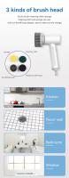 Cepillo De Limpieza Eléctrico Inalámbrico Para El Hogar Y La Cocina Cepillo De Lavado De Platos Baño Azulejos Profesional Ahorra Trabajo - details 2