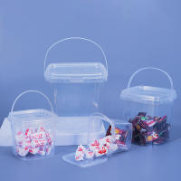 Cubeta De Plástico Transparente BPA-Free Con Tapa Airtight Para Almacenamiento De Alimentos En Línea 280ML/500ML/1L/2L - details 0