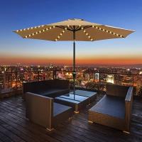 Luz De Paraguas Solar Con 104 LED 8 Modos Impermeable Para Iluminación Exterior Decoración De Jardín Y Playa Luz De Cadena De Luces Solares - details 13