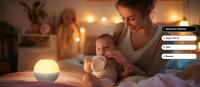 Lampara de Luz Nocturna LED Fitop para Niños, Lámpara con Protección Ocular, Control Táctil y Switch, Luz Regulable Cálida+RGB, Recargable por Tipo C, Perfecta para Bebés y como Regalo para Acompañar en la Noche - details 2