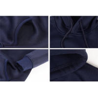 Sudadera De Capucha Azul Marino Para Hombre Estampado Cool 11 Respirable Oversized Streetwear Casual Otoño Sin Cierre - details 3