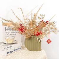1/3/5Pcs Bouquet De Flores Artificiales Doradas Para Decoración De Hogar Navidad Año Nuevo Fiesta De Cumpleaños DIY Adornos Para Vaso Accesorio De Plantas - details 8