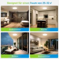 Luz De Techo LED Redonda Para Dormitorio Iluminación Neutra Cálida Y Fría 48W 36W 24W 18W Luz De Habitación Self-contained Sin Smart Device Certificada CCC Y Ce - details 5