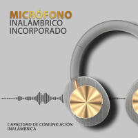 TEISCHE ND06 Auriculares inalámbricos de Bluetooth Cascos auriculares de diadema supraaurales wireless over ear Cascos auriculares bluetooth de diadema con cancelación de ruido Cascos de sonido estéreo y bajo potente con duración 40H y 3 niveles de ajuste - details 1