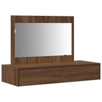 Mesa de tocador colgante vidaXL Marrón Roble 100x40x70 cm - details 1