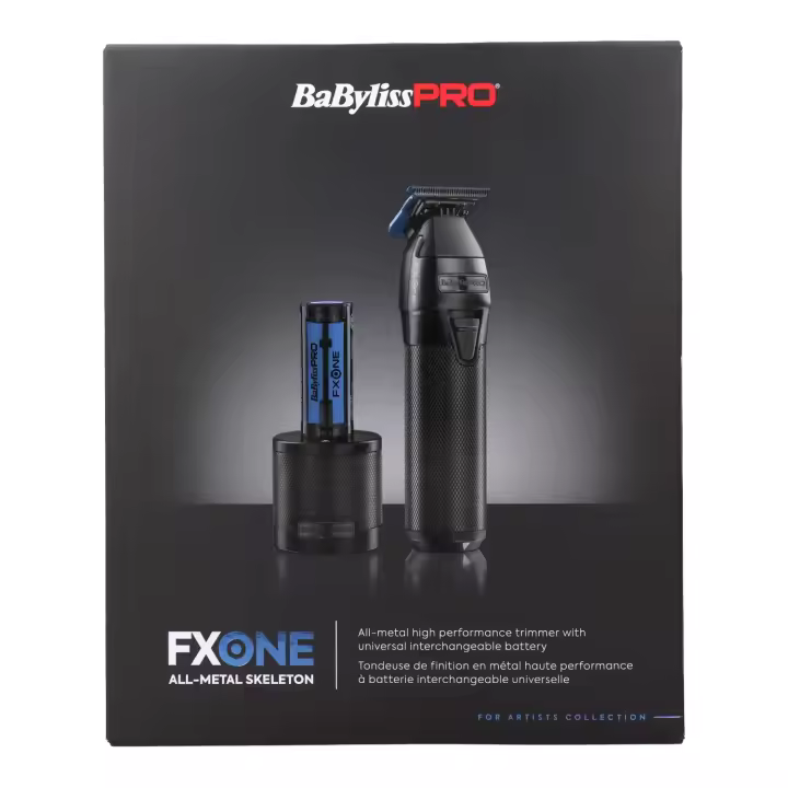 Babyliss pro maquina fxone black all-metal skeleton, máquina afeitadora profesional de lujo. - 1