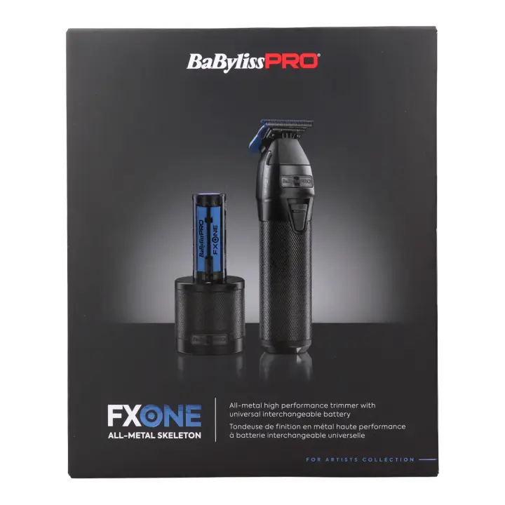 Babyliss pro maquina fxone black all-metal skeleton, máquina afeitadora profesional de lujo. - 1