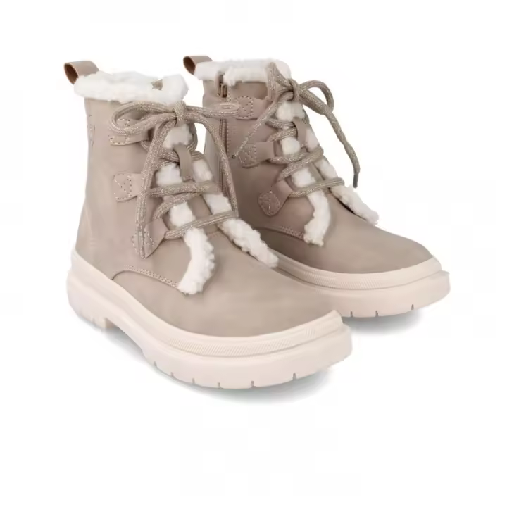 Botas para niña con suela track color Beige de Garvalín - 1