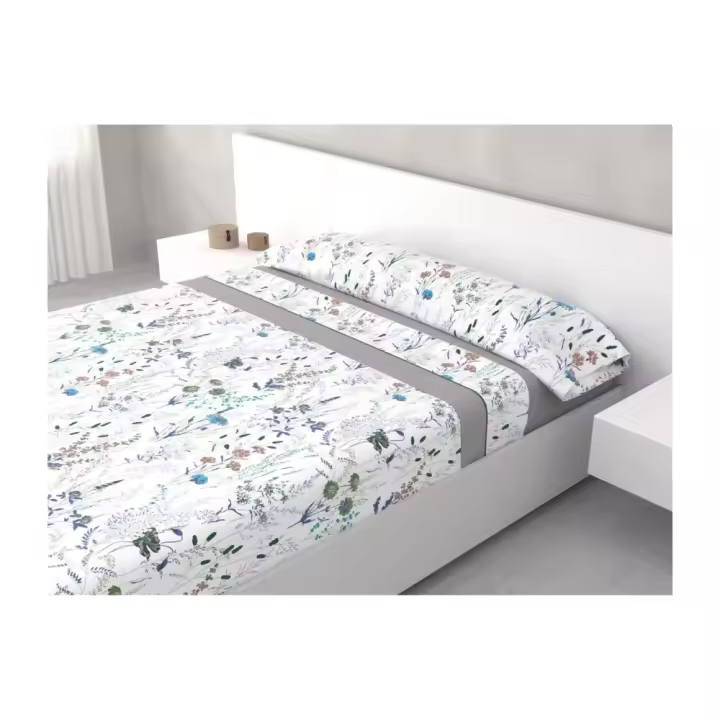 Juego de Sábana microfibra de Verano Estampado unisex  Suave Anti-bolitas - Cama 90cm 105cm 135cm 150cm. Con una encimera, una funda de almohada y una bajera. - 1