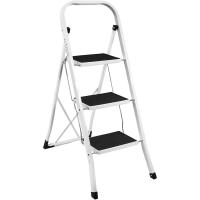 Escalera Plegable Portátil de 3 Escalones de Acero 150kg | Cocinas y Casa Doméstica - details 0