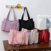 Bolso de mano de nailon de gran capacidad para mujer, bolsa de hombro de Color sólido para viaje, ocio Simple, para salir de mamá, novedad de 2024 - details 0
