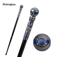 Bastón De Moda Plateado Azul Con Manija Redonda Decorativa Para Fiesta Cane De Lujo Elegante 93cm Con Punta De Goma - details 3
