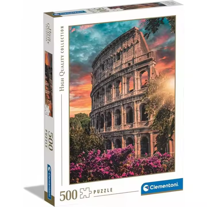 PUZZLE 500 PIEZAS ANFITEATRO FLAVIAN COLISEO ROMANO DE CLEMENTONI - 1