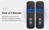 for roku remote, for roku remote replacement, for tcl roku tv remote, for roku tv remote