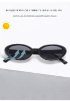 Gafas De Sol Ovaladas Pequeñas Para Mujeres Moda Nueva Retro Coloridas Protección UV400 Anteojos De Sol Para Ocasiones Casuales - details 1