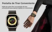 Correa De Bucle Para Apple Watch Ultra 2 Y Series 10 9 8 7 6 5 Se3 46mm Tamaños 49mm 44mm 40mm 45mm 41mm 42mm Material Nylon Unisex - details 0