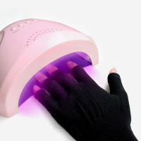 Guantes De Uñas Anti-Black Para Tienda De Uñas UV Protección Especial Con Luz De Cocción Cortos Y Negros Herramientas De Manicura - details 7