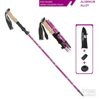 Palo De Camuflaje Ultraligero De Fibra De Carbono Plegable Para Senderismo Y Camping 5 Secciones Manija De Goma Y Madera - details 13