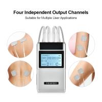 Estimulador muscular eléctrico TENS, fisioterapia, masajeador corporal de 4 canales, máquina para aliviar el dolor, Electroestimulador, 15 modos - details 1