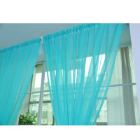 Cortinas De Vidrio Transparente Estilo Lujo Sencillo Color Sólido Para Boda Instalación Fácil Productos Domésticos De Ventana - details 13