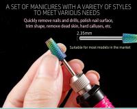Kit De 30 Piezas En Caja De Brocas Para Uñas Con Diamante Cerámica Y Carburo De Tungsteno Herramientas De Manicura Para Eliminar Acrílico Y Gel De Uñas - details 2