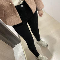 Nuevas Jeans Térmicas Para Mujer Invierno Con Forro De Plush Cálidos Y Elásticos Skinny Denim Gruesos Para Estudiantes Trousers De Madre Con Fur - details 3