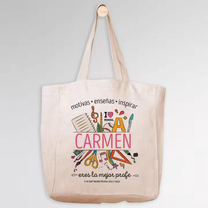 Bolsa Personalizada Elige Tu Regalo para Profes MOTIVAR ENSEÑAR INSPIRAR PROFE ERES LA MEJOR - 1