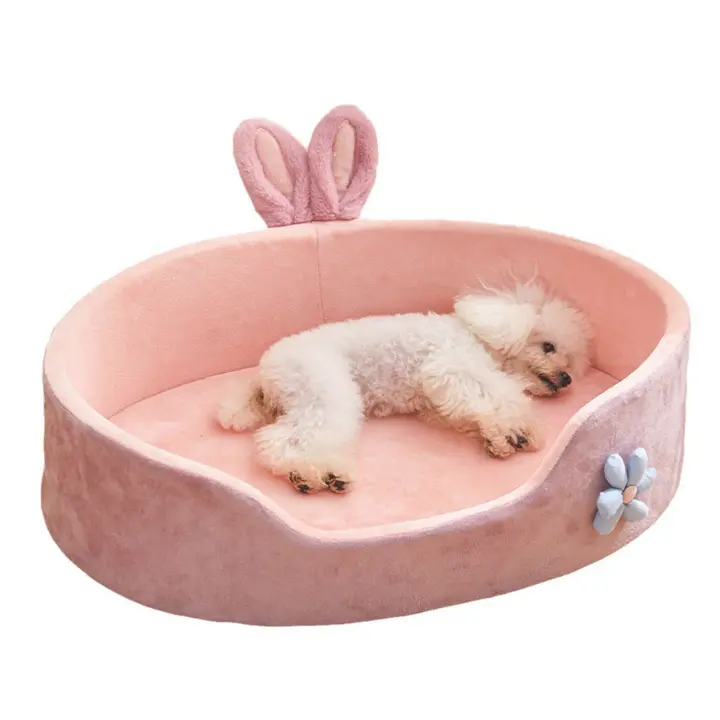 Cama Para Mascotas Desmontable Y Lavable Comodidad Y Calidez En Cuatro Estaciones Cama Suave Para Perros Y Gatos Material De Cuero - 1